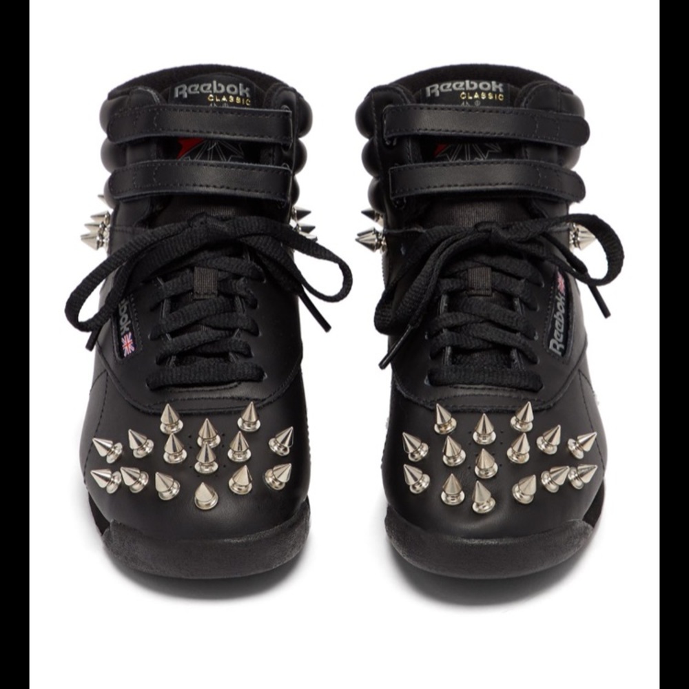 Reebok NWT black leather high tops -junya watanabe - Picture 1 of 3